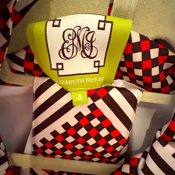 Vintage Elizabeth McKay Geometric Dress - S - Picture 2 of 3